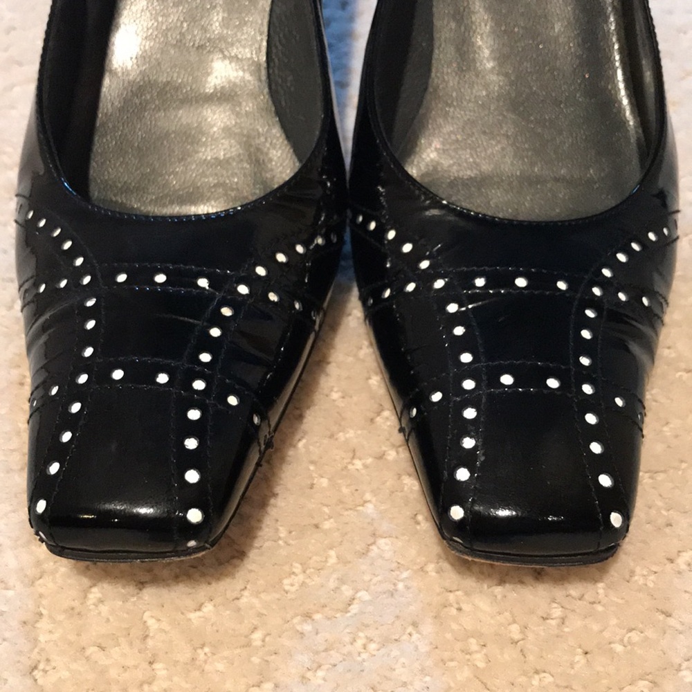 Stuart Weitzman Square Toe Heels Size 6 - image 2